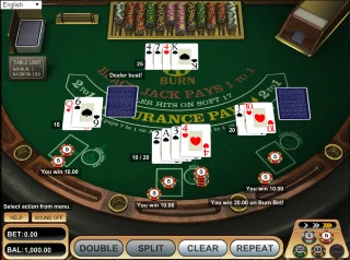 21 Spalanie blackjack