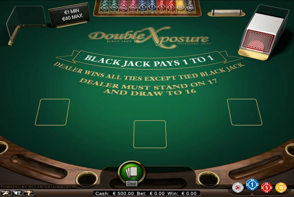 podwójna ekspozycja black jack