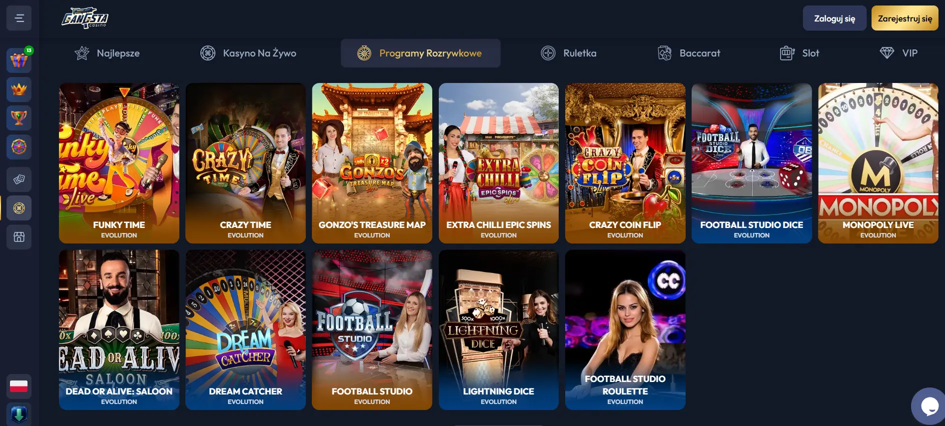 Show gier na żywo programy-rozrywkowe