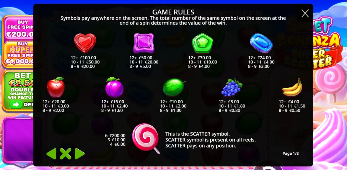 Symbole i wypłaty Sweet-Bonanza-Super-Scatter-symbole-i-wyplaty