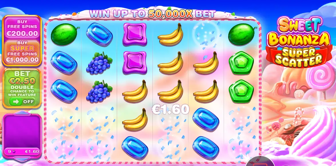Przegląd automatu Sweet Bonanza Super Scatter automat-do-gry-Sweet-Bonanza-Super-Scatter